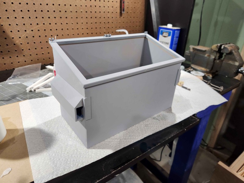 Dumpster all assembled and primed.