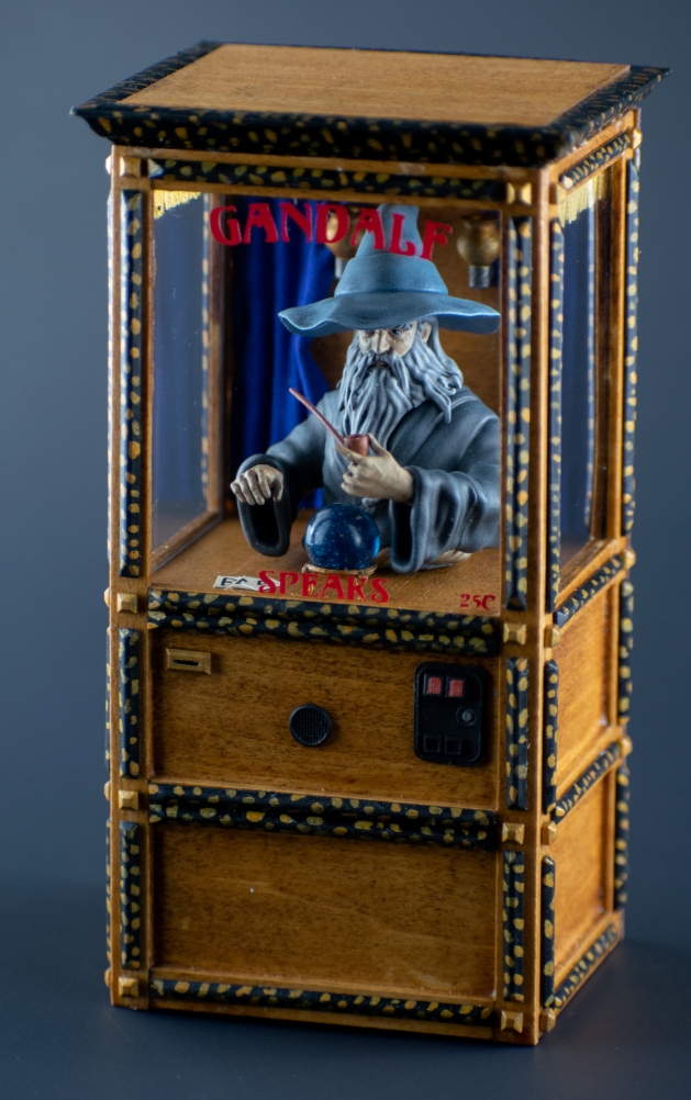 Isometric view Gandalf fortune teller